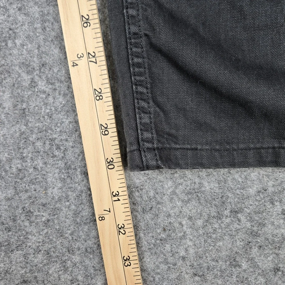 Levis‎ 505 Straight Leg Jeans Mens 36 x 34 Black Five Pocket Zip Fly White Tab
